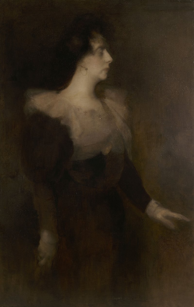 Portrett av Pauline Ménard-Dorian 1870-1941, ca. 1890. av Eugène Carrière