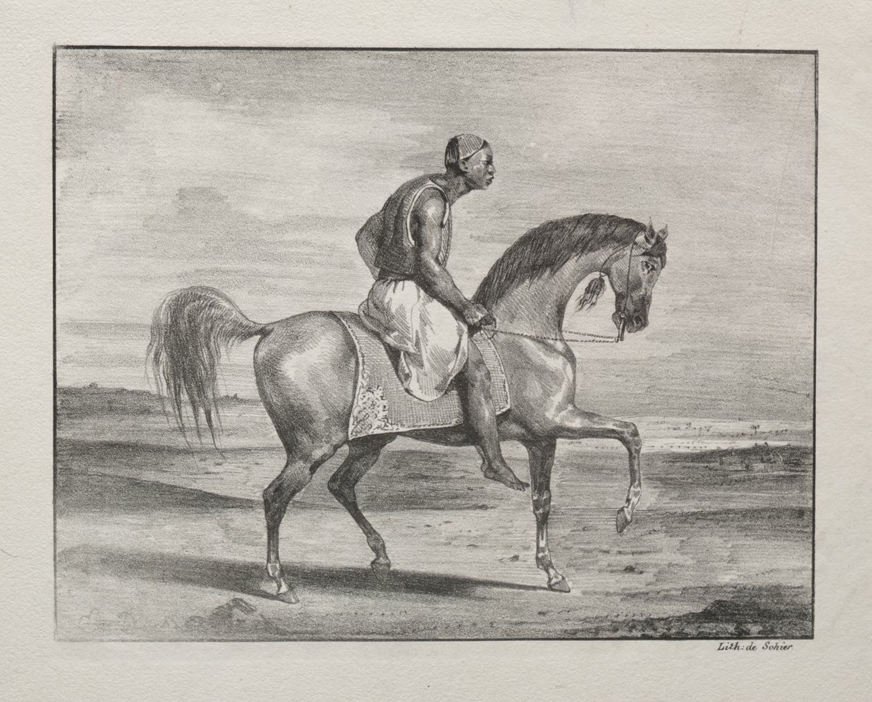 Afrikaner til hest av Eugène Delacroix