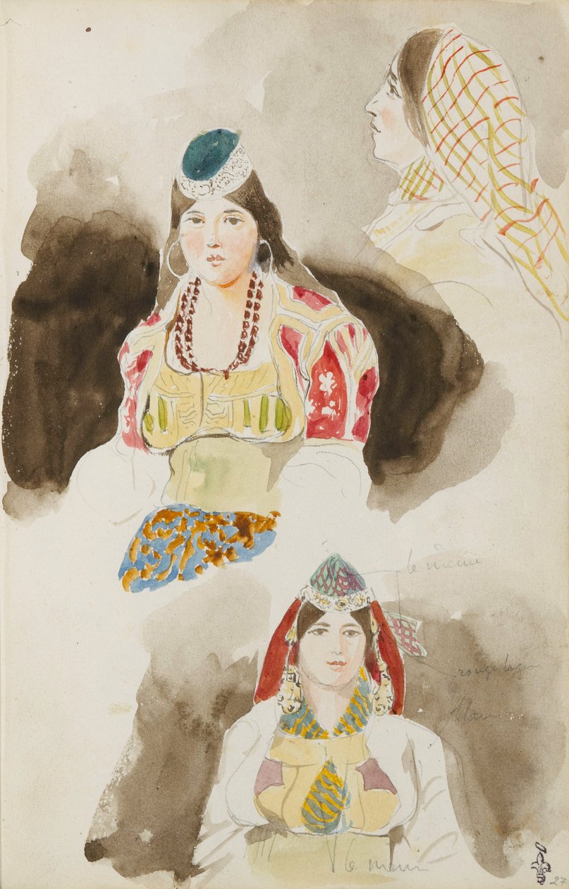 Marokko reisealbum av Ferdinand Victor Eugene Delacroix