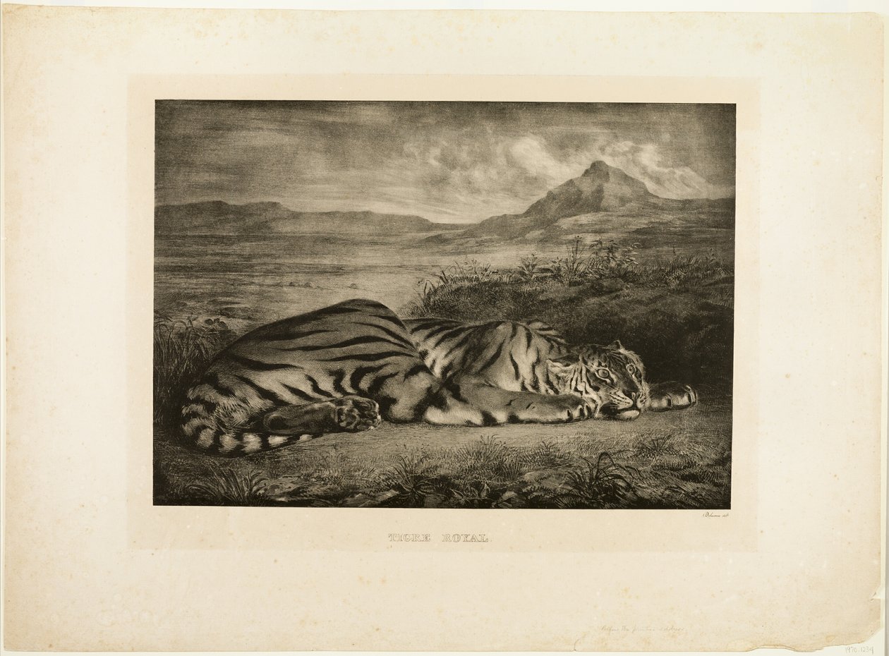 Bengal tiger av Eugène Delacroix