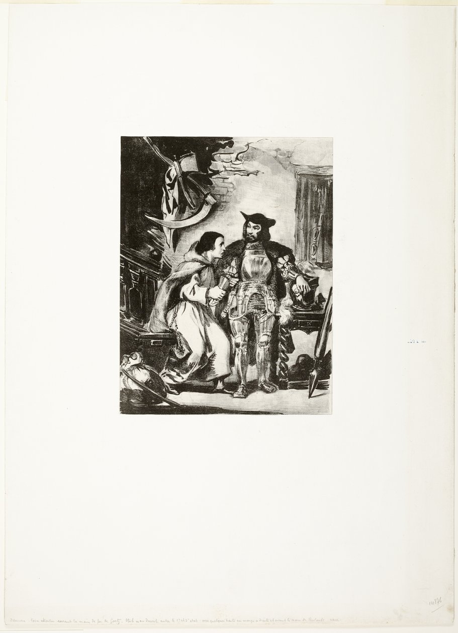 Bror Martin griper jernhånden til Goetz av Eugène Delacroix