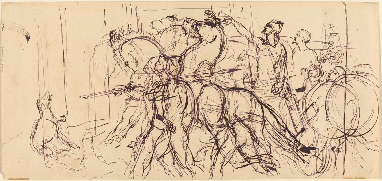 Vognkjørere. av Eugène Delacroix