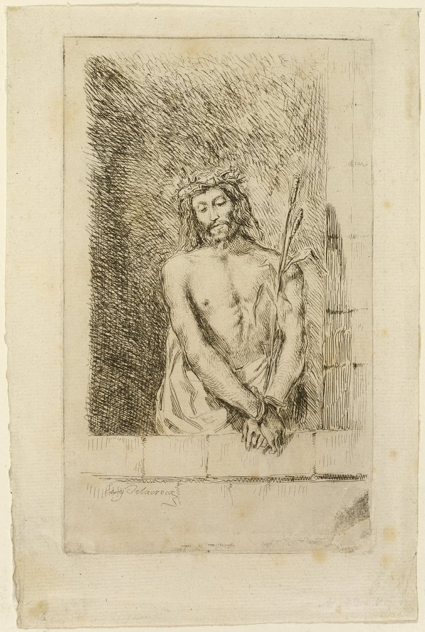 Kristus med sivet av Eugène Delacroix
