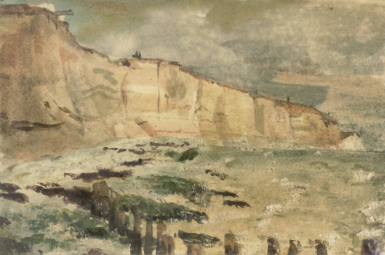 Kritklippene ved Dieppe Views i og rundt Dieppe, fra årene 1852-1855 (serietittel) av Eugène Delacroix