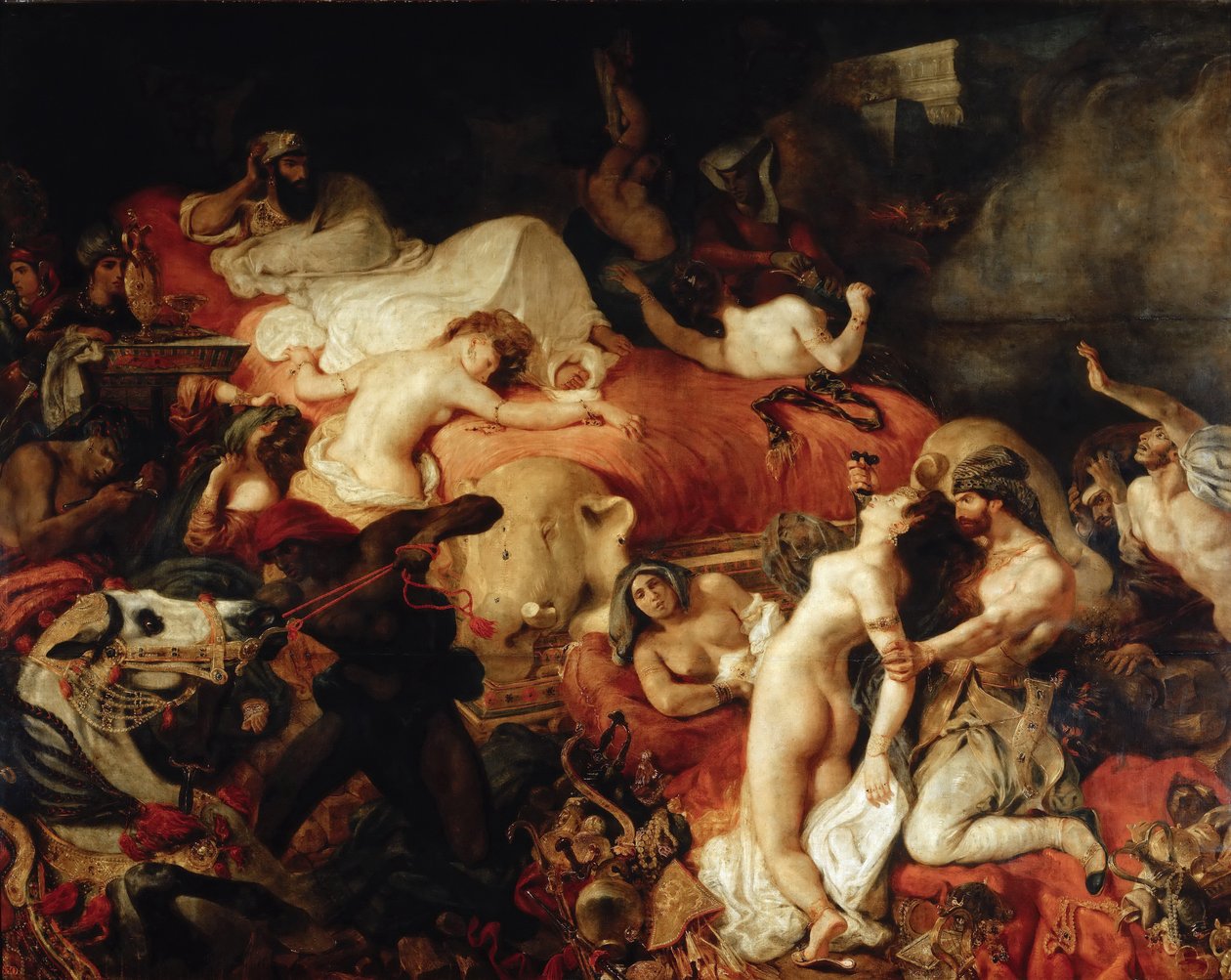 Sardanapalus død av Ferdinand Victor Eugene Delacroix