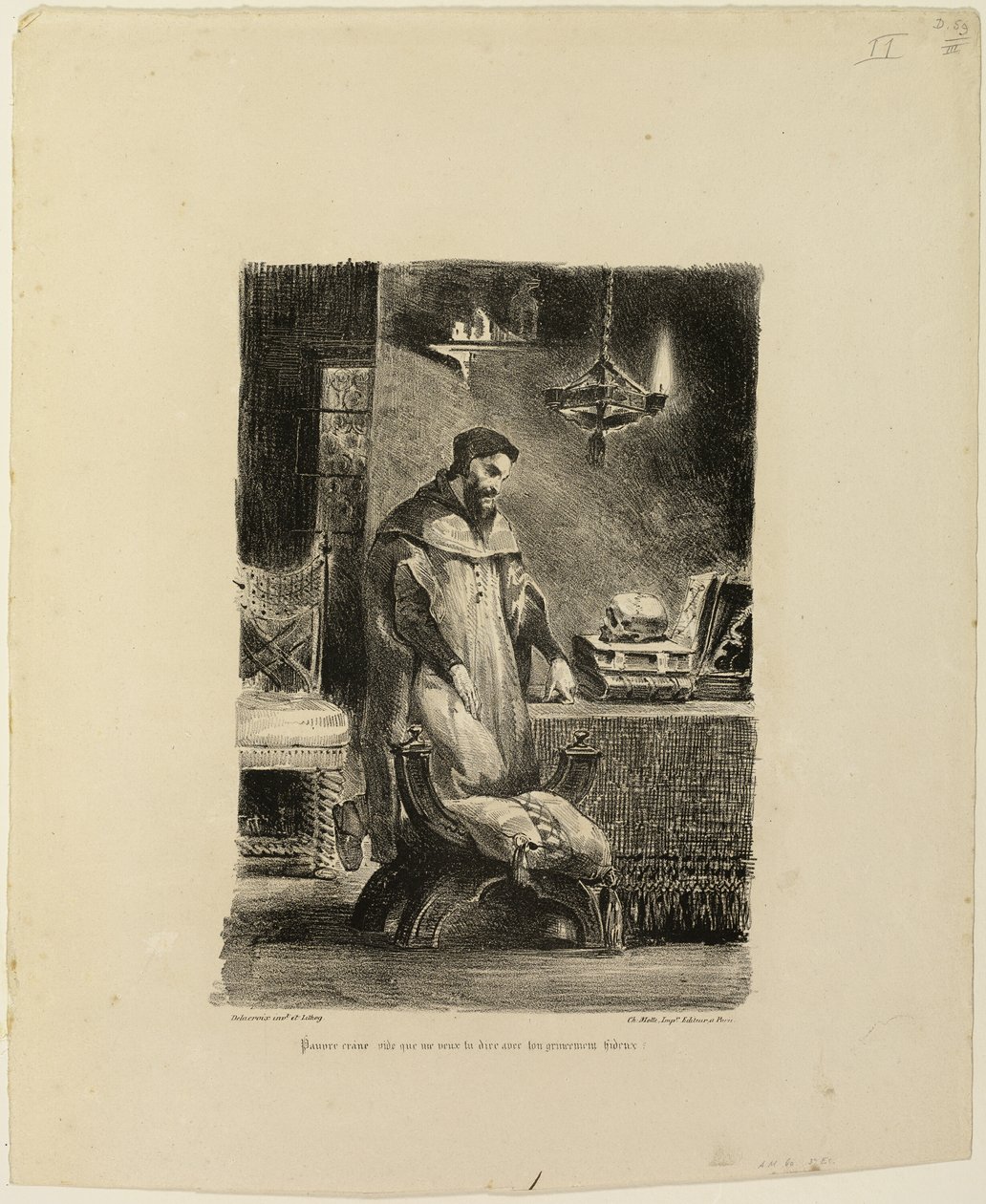 Faust i sitt studium av Eugène Delacroix