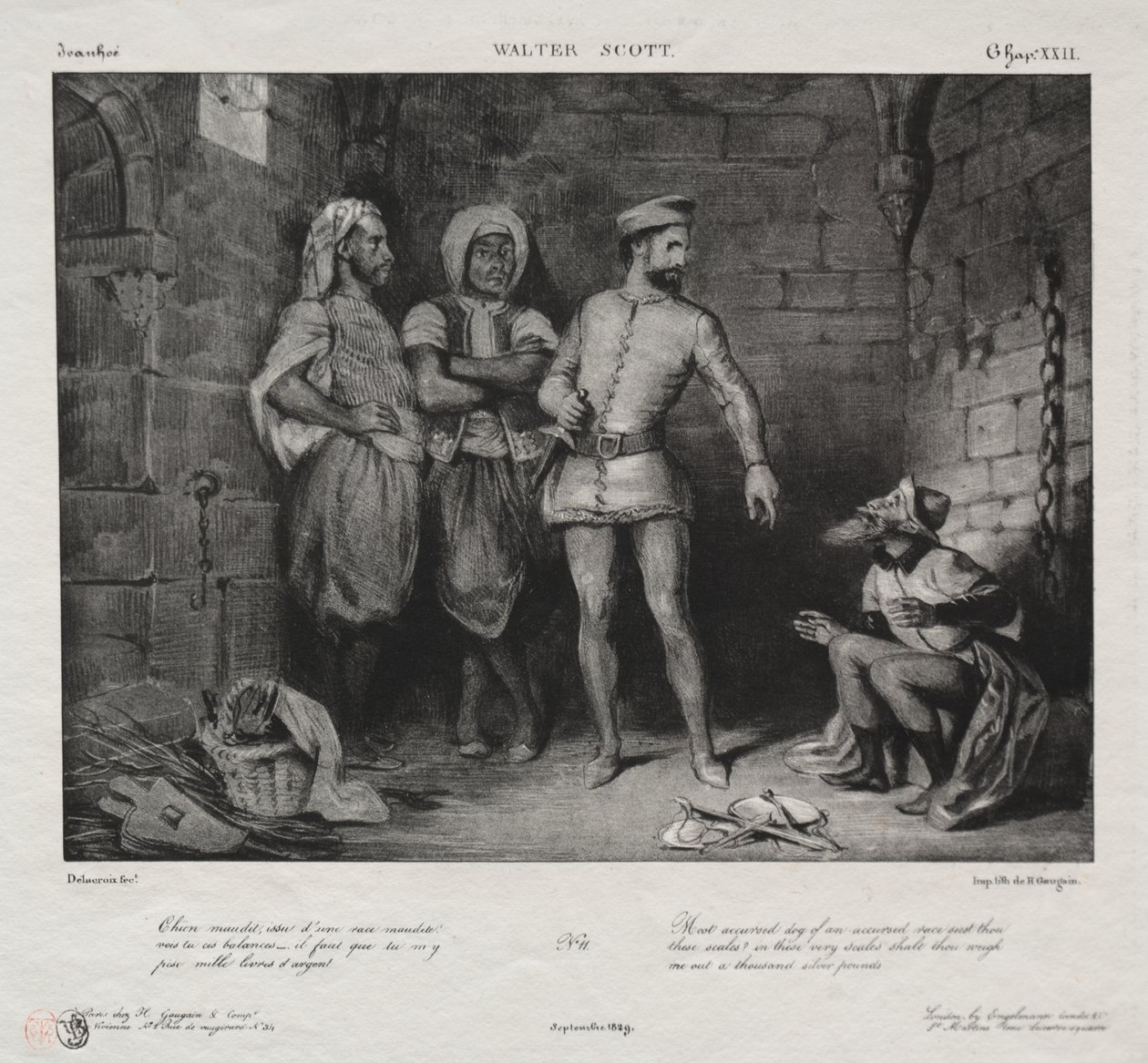 Fronte-Boeuf og jøden av Eugène Delacroix