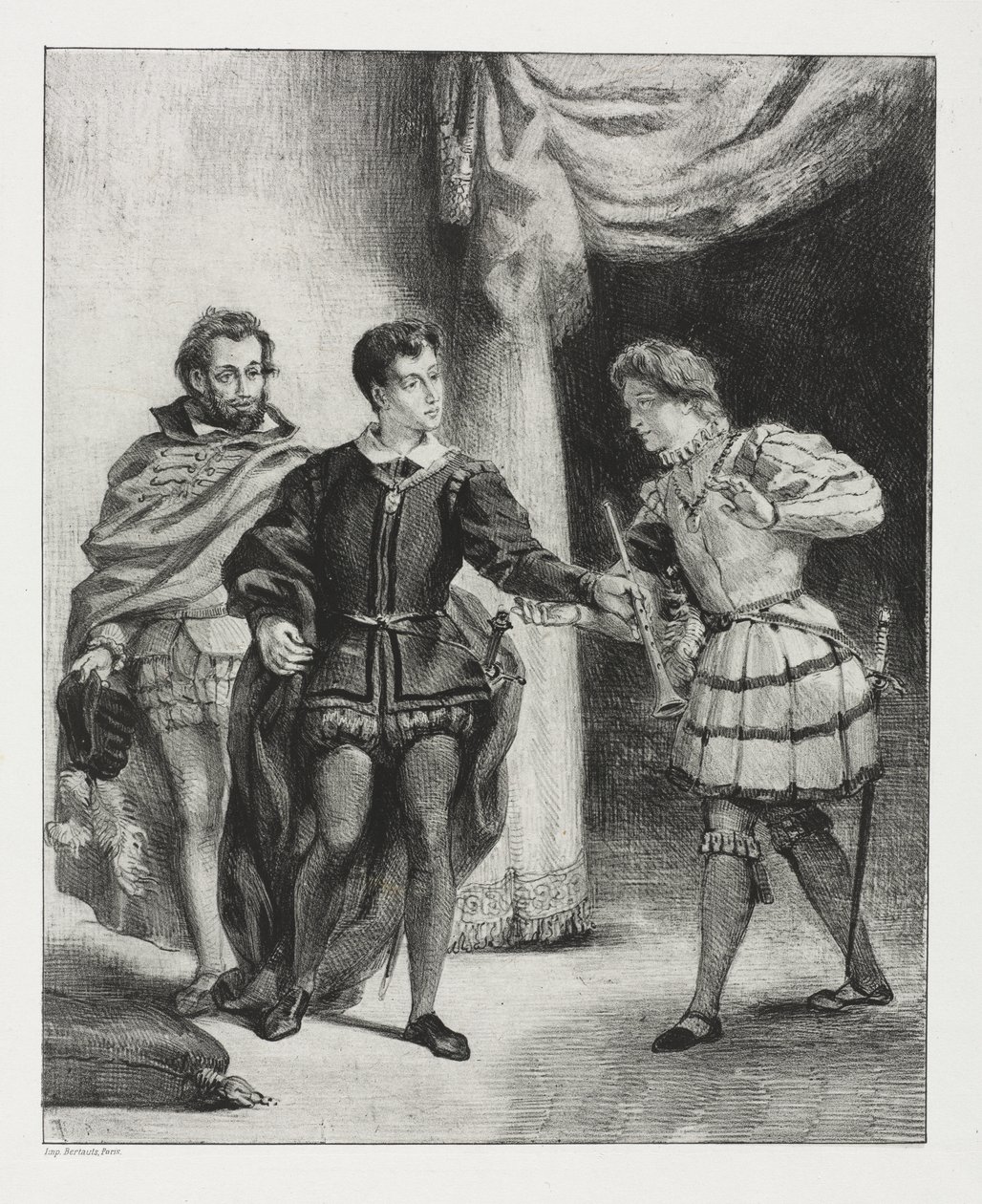 Hamlet: Hamlet og Guildenstern av Eugène Delacroix