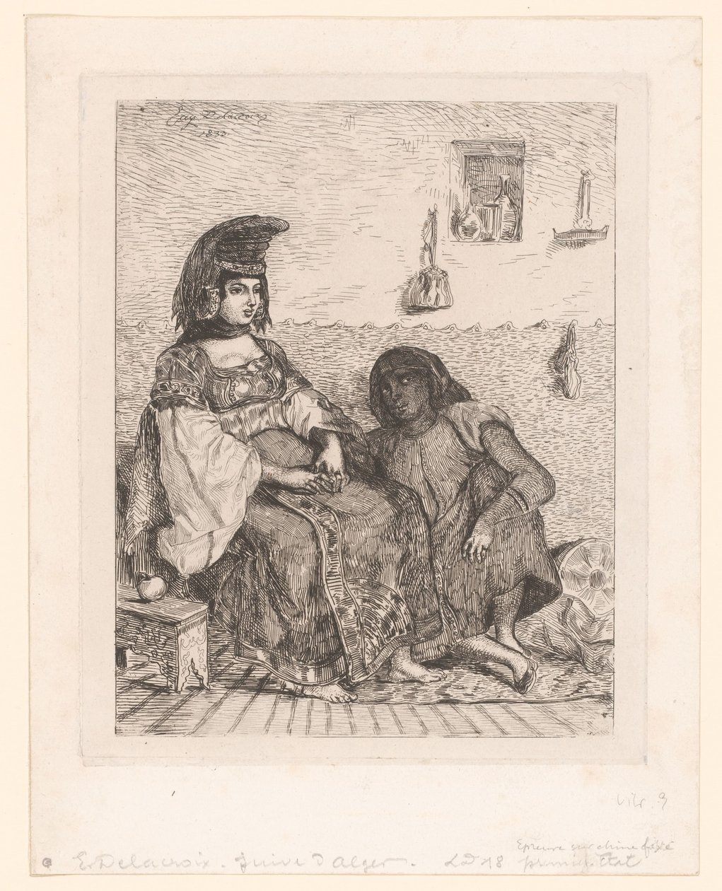 Jødisk kvinne fra Alger av Eugène Delacroix