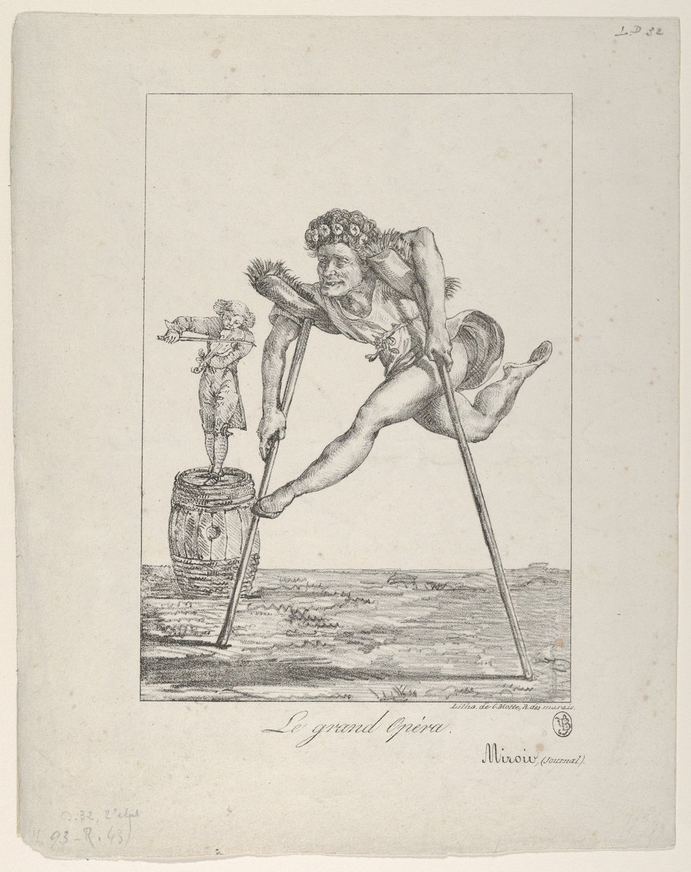 Den store operaen, 1821., 1821. av Eugène Delacroix