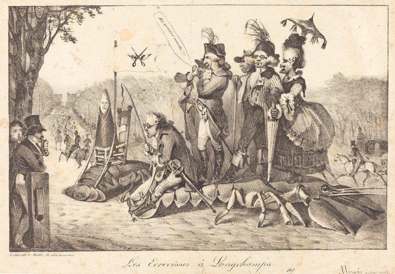 Kreps på Longchamps av Eugène Delacroix