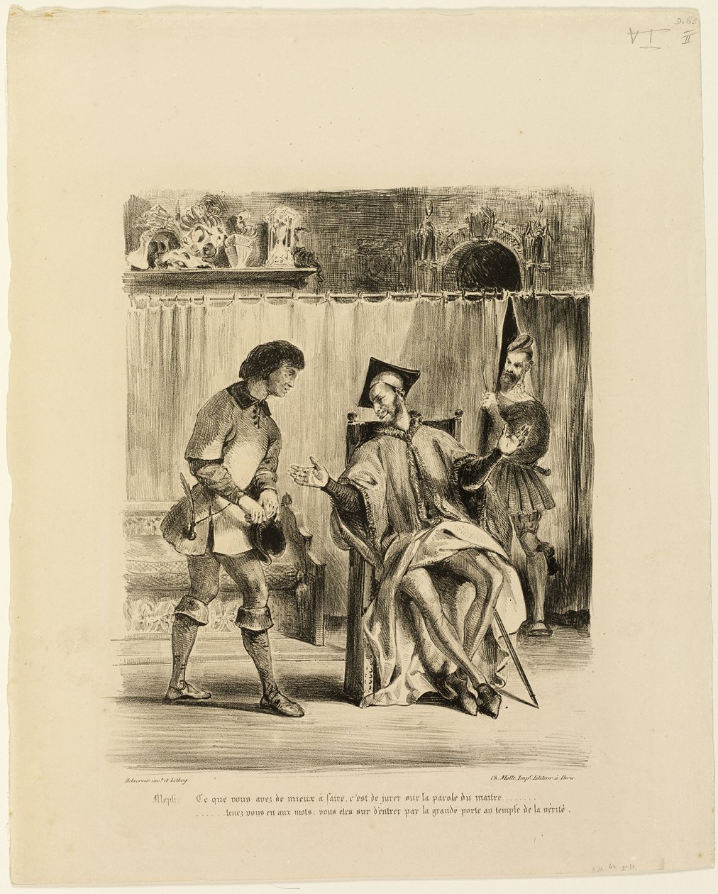 Mephistopheles mottar studenten av Eugène Delacroix