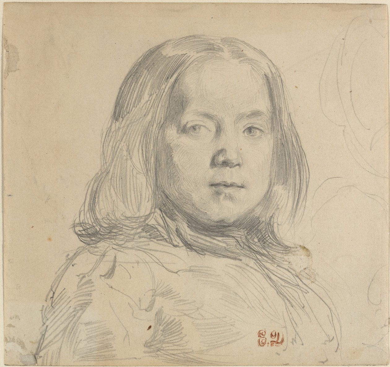 Portrett av et barn av Eugène Delacroix