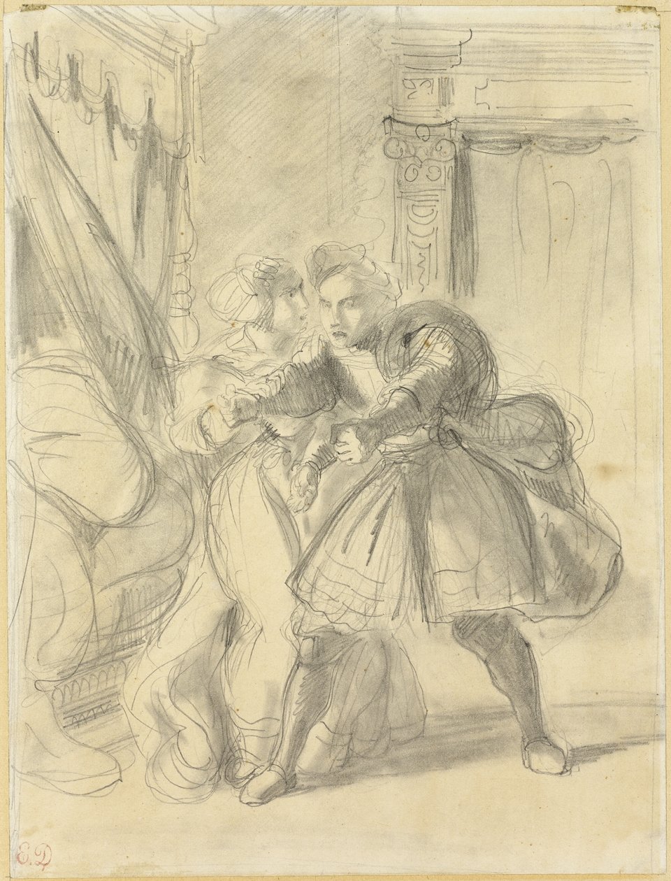 Studere av Eugène Delacroix
