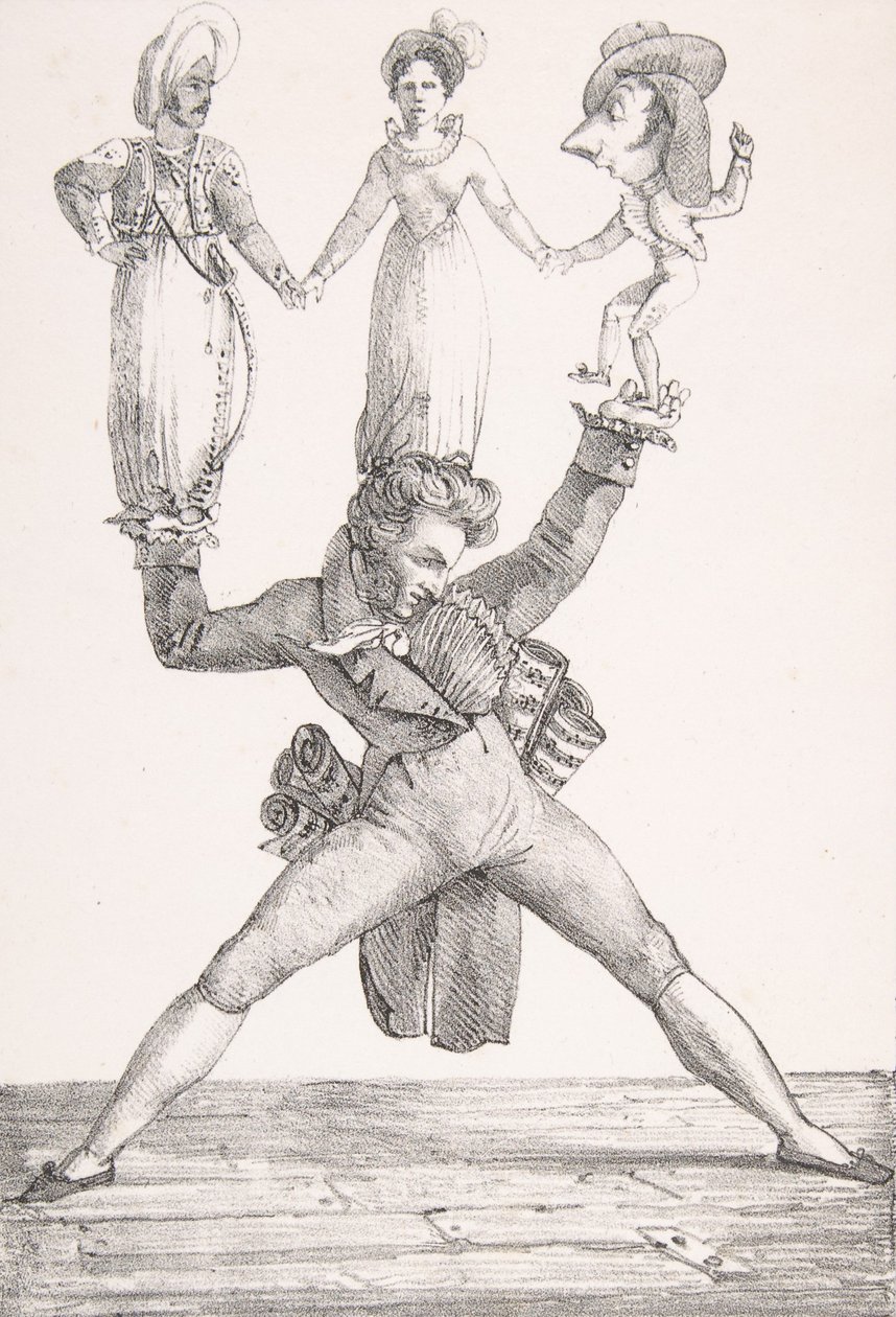 Italiensk teater, 1821., 1821. av Eugène Delacroix