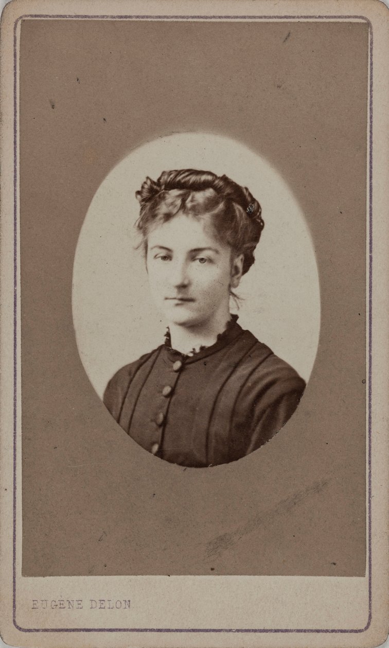 Portrett av Jane Dieulafoy 1851-1916, ca. 1880. av Eugène Delon