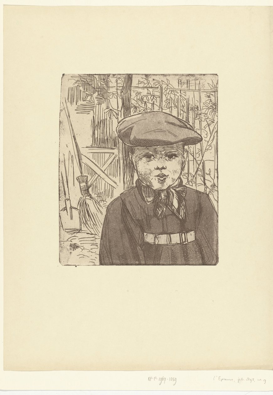 Jongen møtte kjæledyret The Little Grocer L'Epreuve (serietittel) av Eugène Delâtre