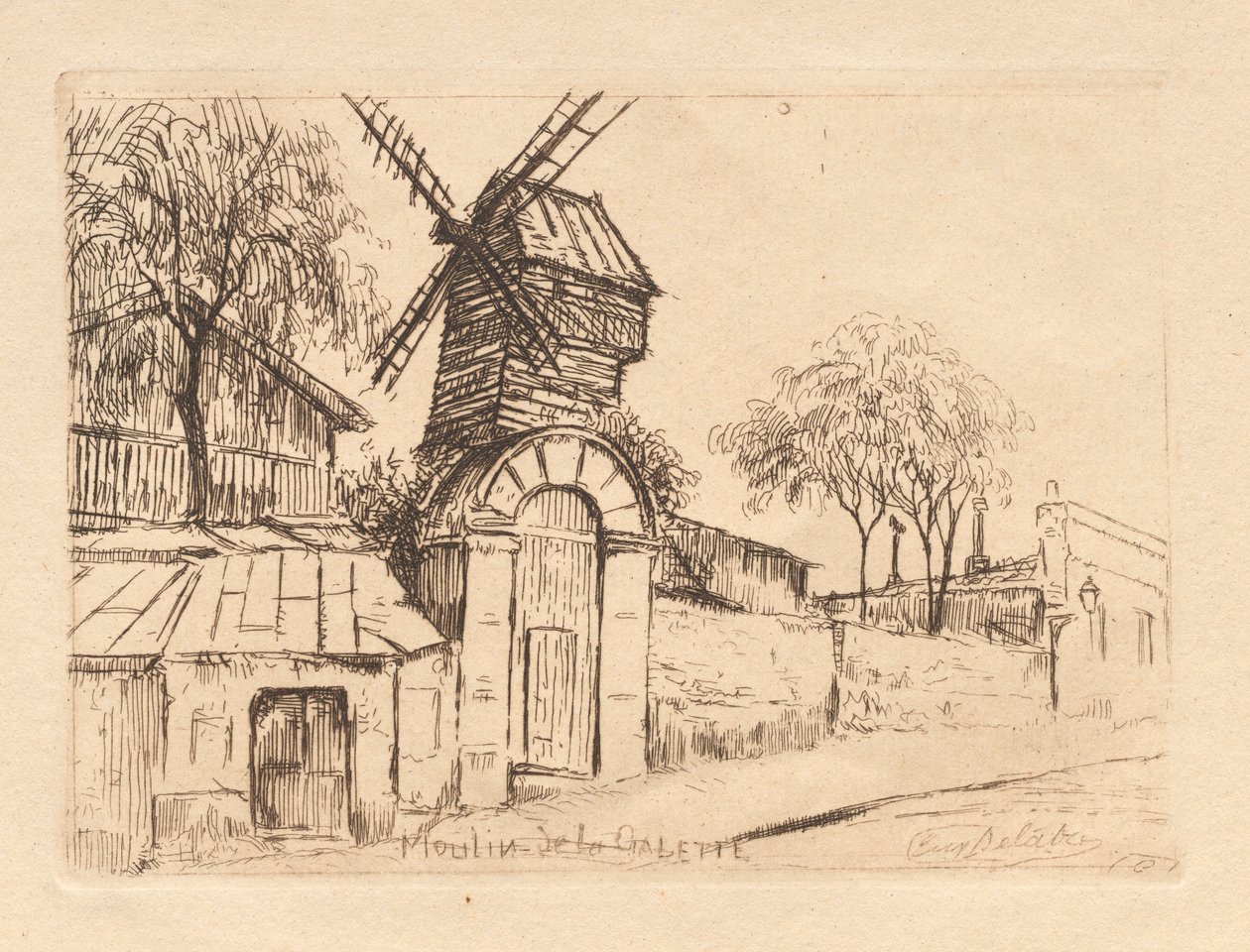 Moulin de la Galette av Eugène Delâtre