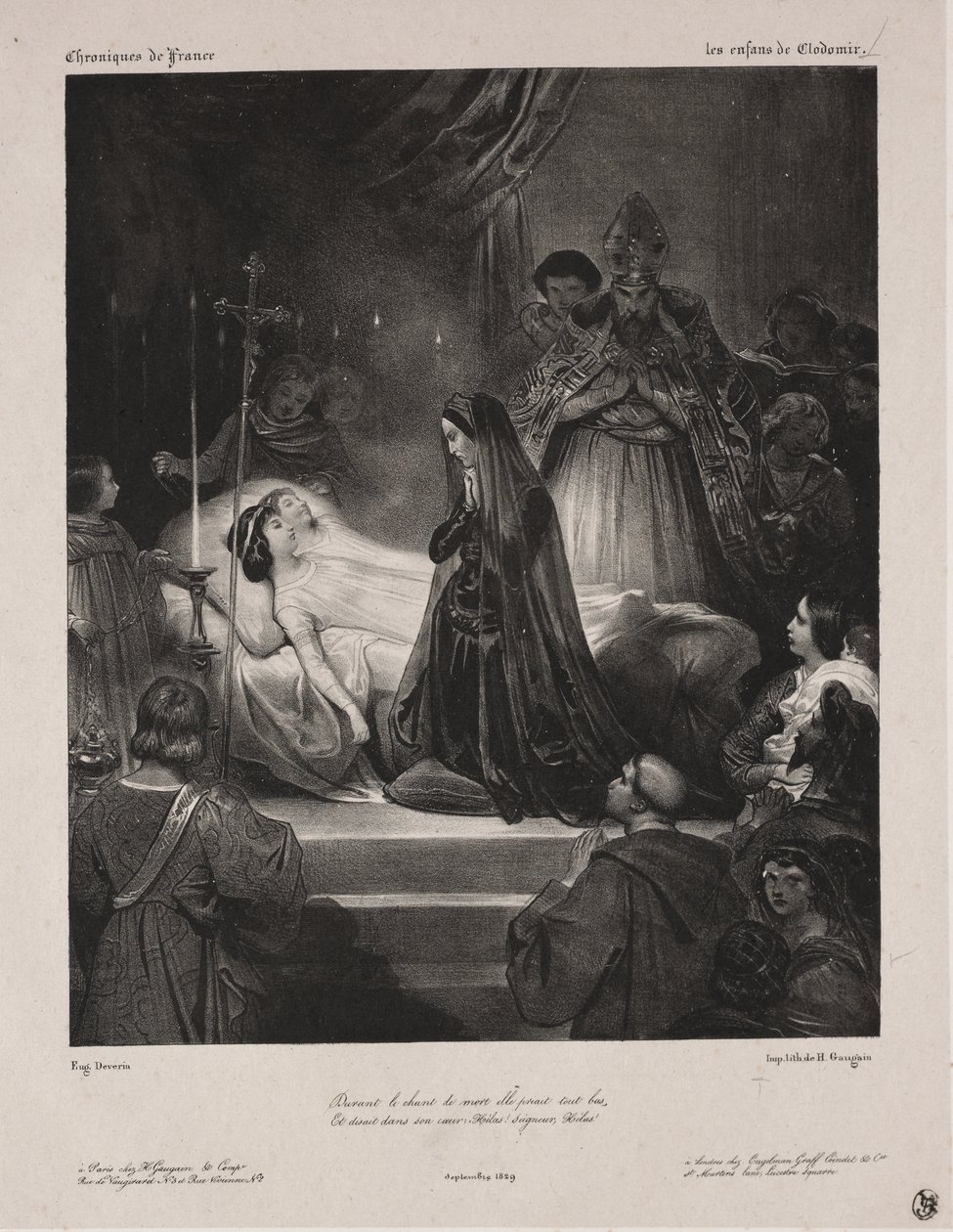 Chronicles of France: The Children of Clodomir av Eugène François Marie Joseph Devéria