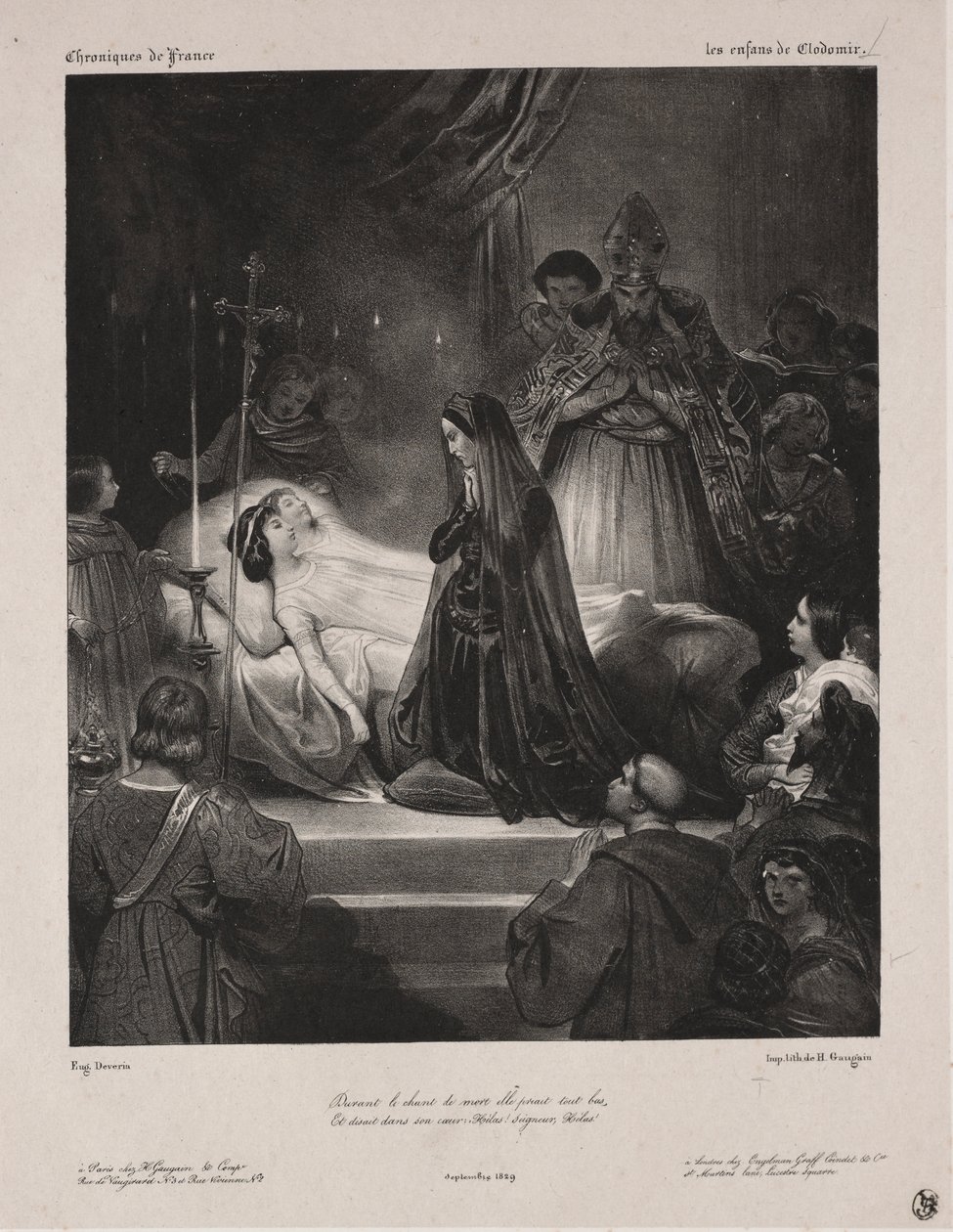 Chronicles of France: The Children of Clodomir, 1829. av Eugène François Marie Joseph Devéria