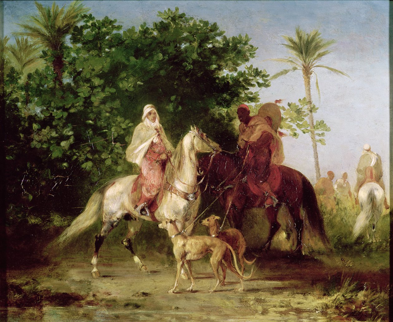 Avreise til jakten av Eugène Fromentin