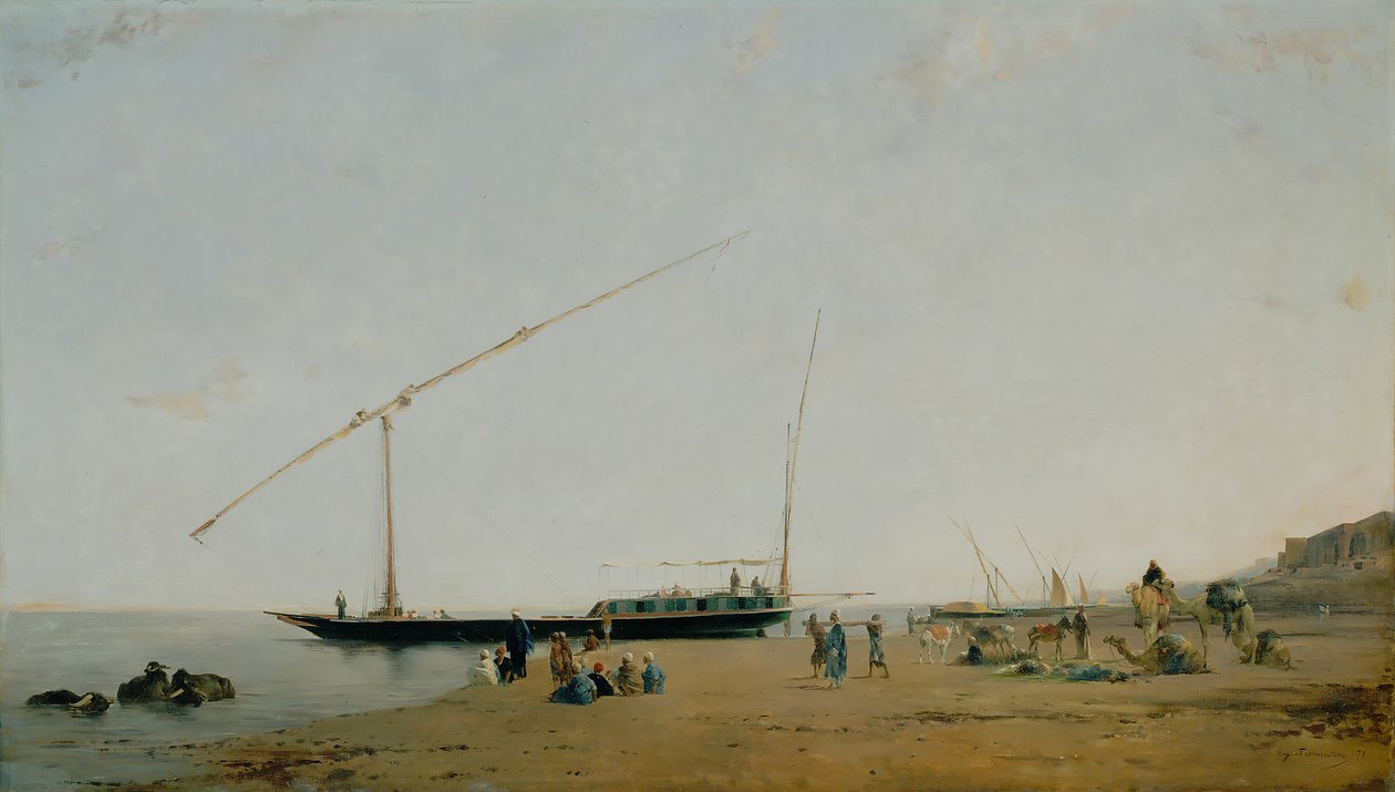 På Nilen, nær Philae, 1871. av Eugène Fromentin