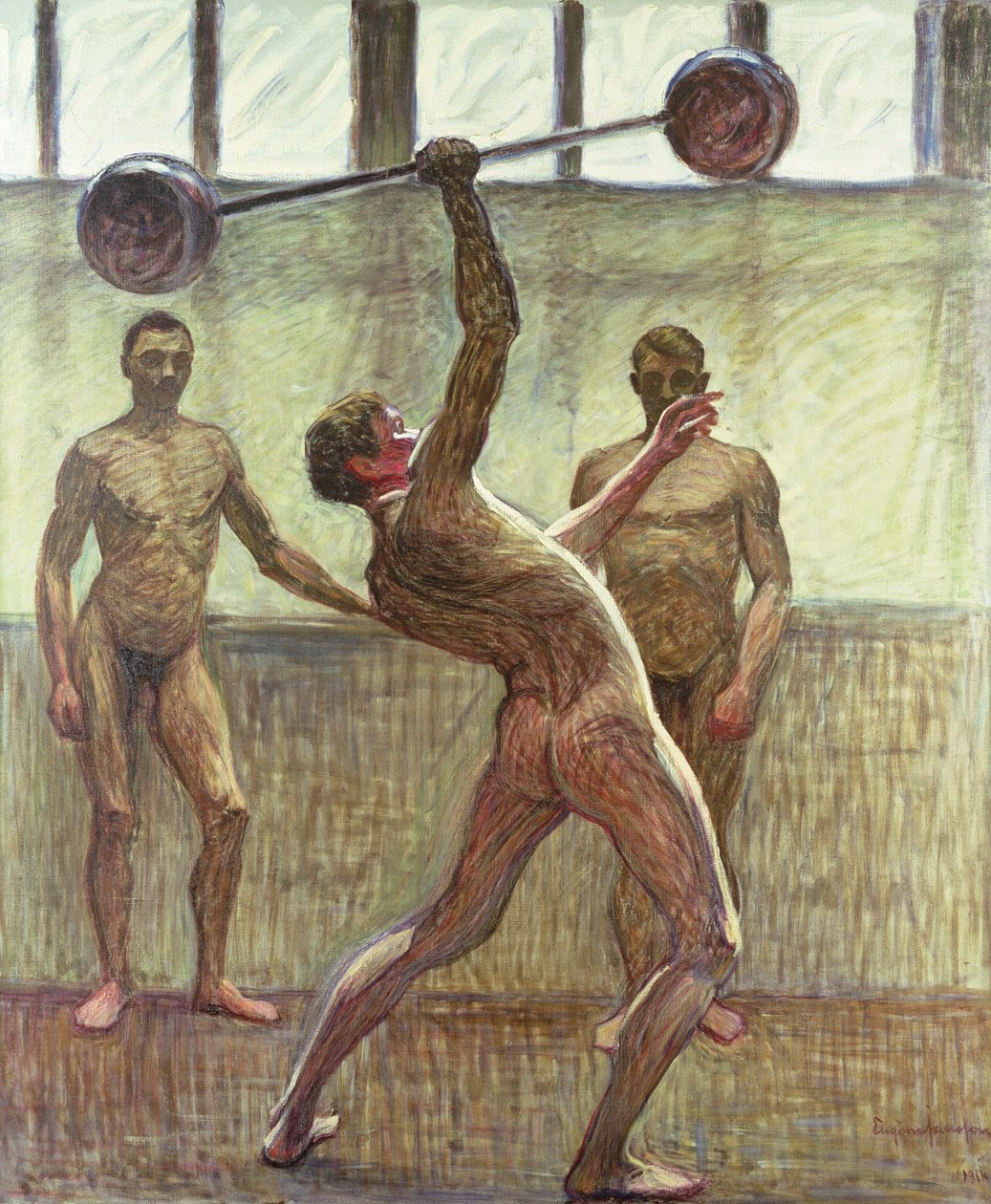 Løftevekter med én arm nummer 2, 1914 av Eugène Jansson