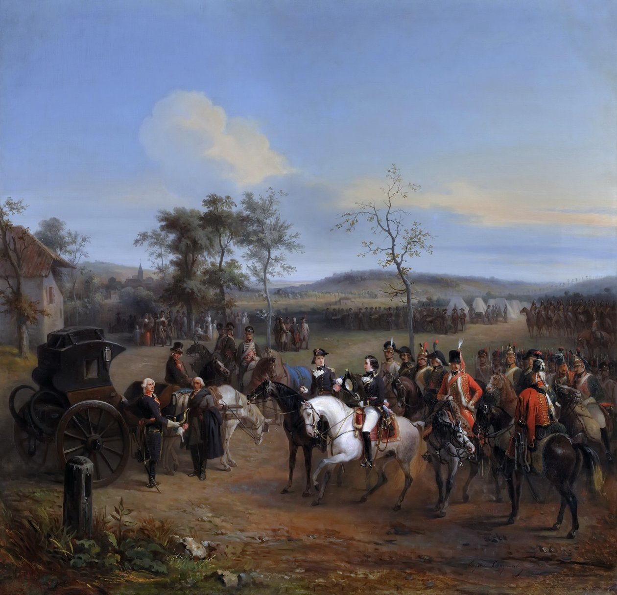 General Despret og Louis-Philippe, hertugen av Chartres på Gravelotte, juli 1792 av Eugène Louis Charpentier