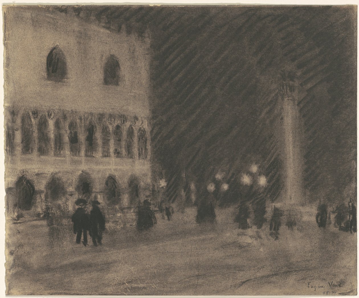 Piazzetta, Venezia av Eugène Vail