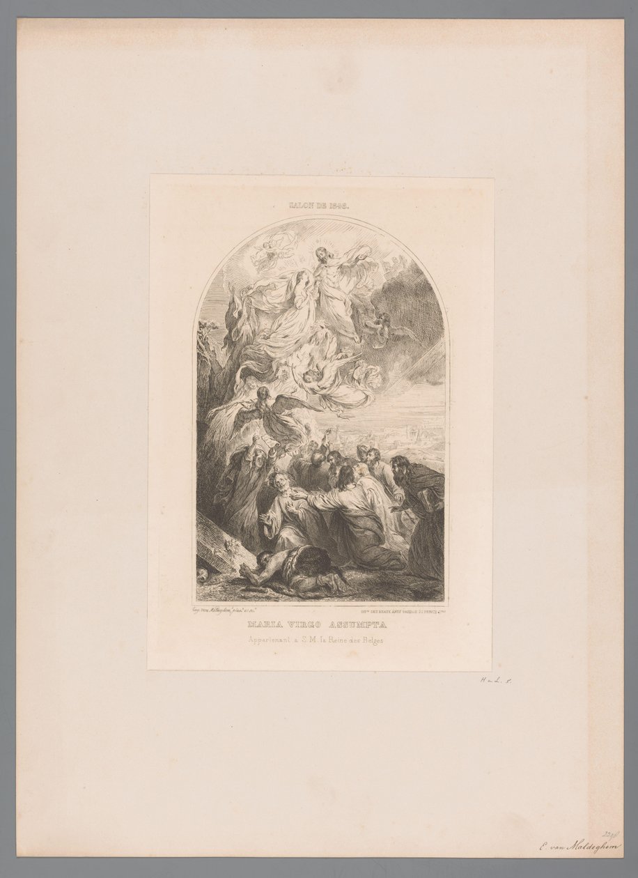 Hemelvaart van Maria Maria virgo assumpta (tittel på objekt) av Eugène Van Maldeghem