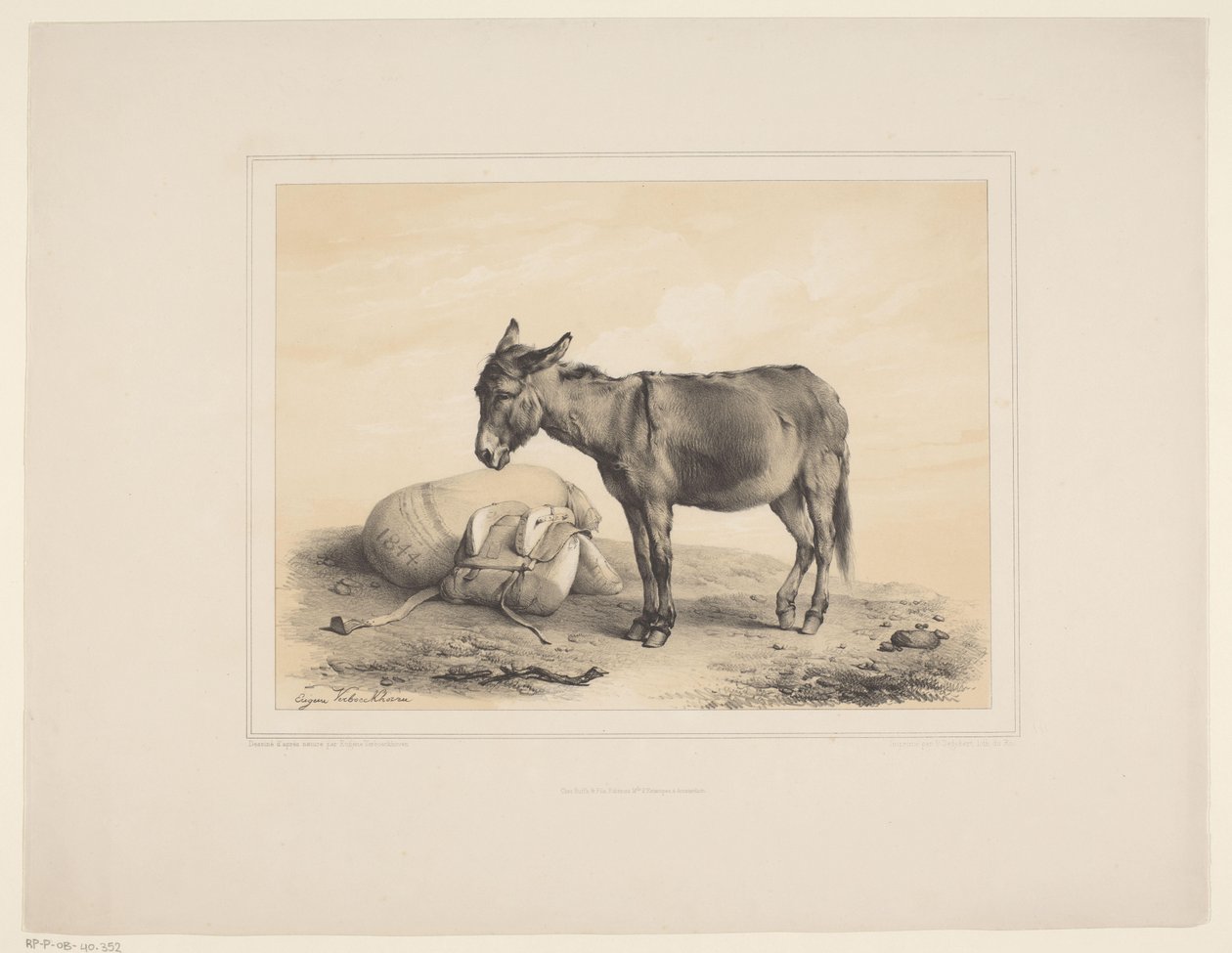 Rustende pakezel Diverse dieren (serietittel) Animal Studies (serietittel) av Eugène Verboeckhoven