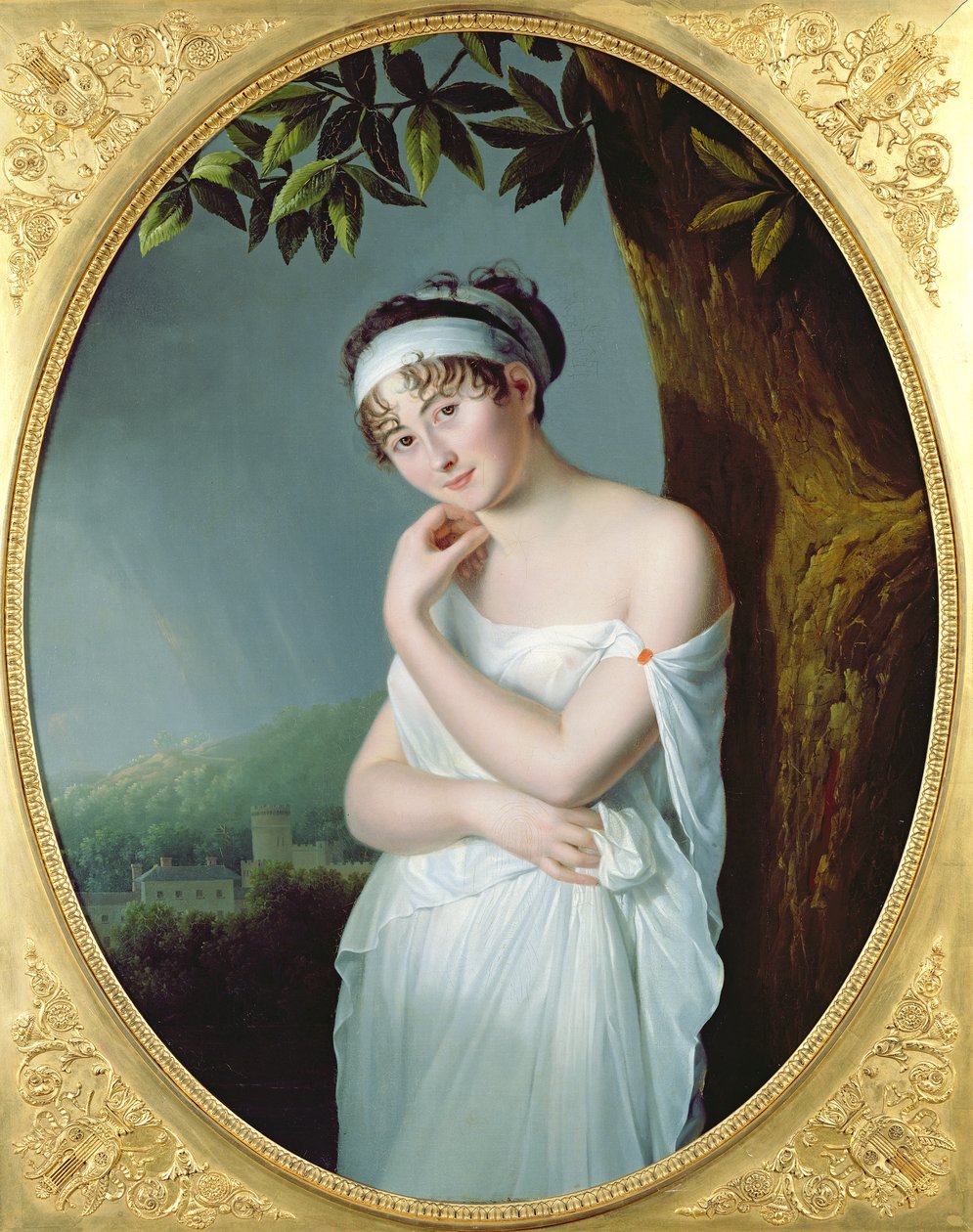 Portrett av Madame Recamier (1777-1849), ca. 1798-9 av Eulalie Morin