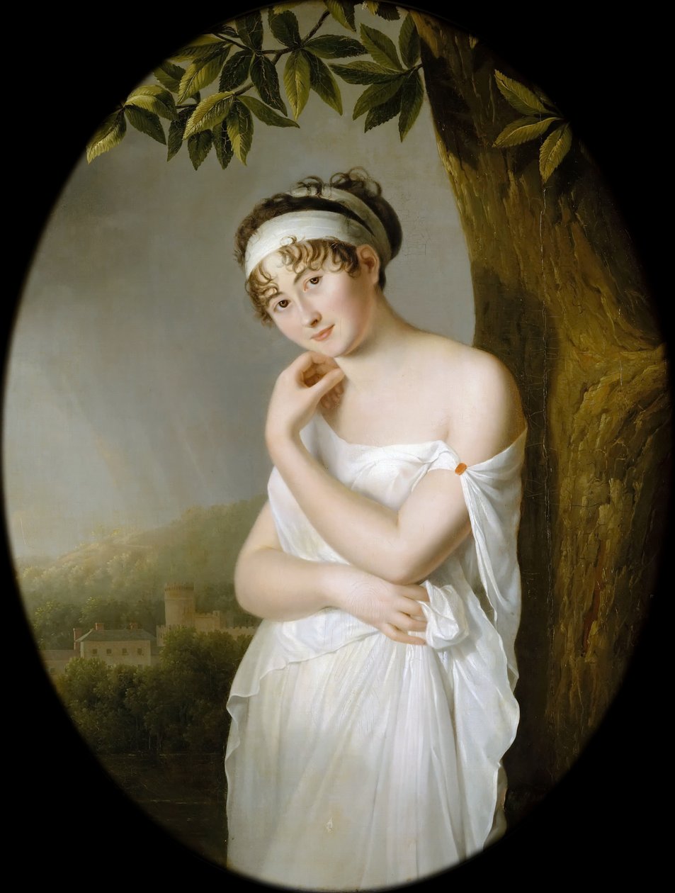 Portrett av Madame Récamier, født Julie Bernard 1777-1849 av Eulalie Morin