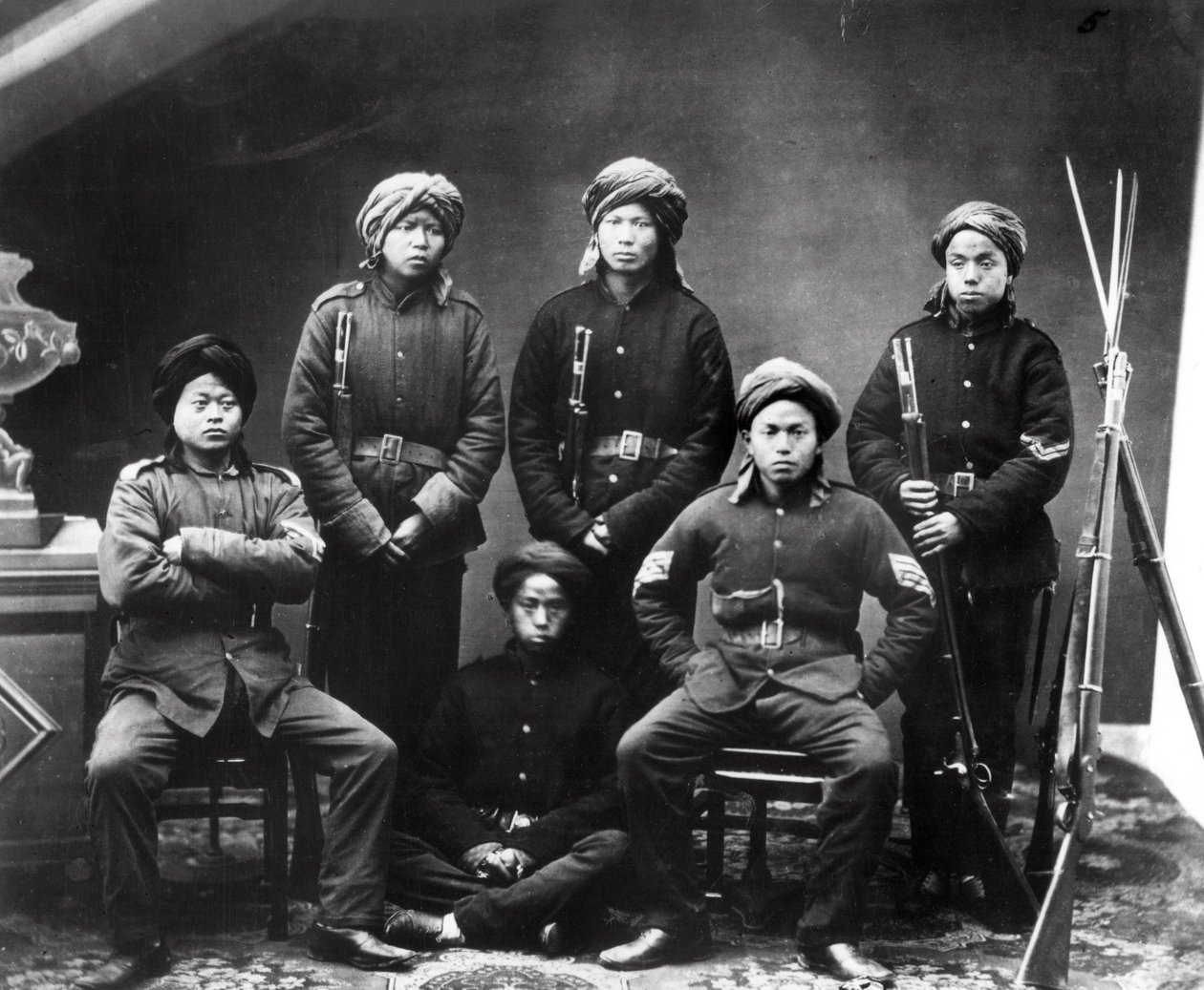 General Gordons livvakt, ca. 1855-60 av European Photographer