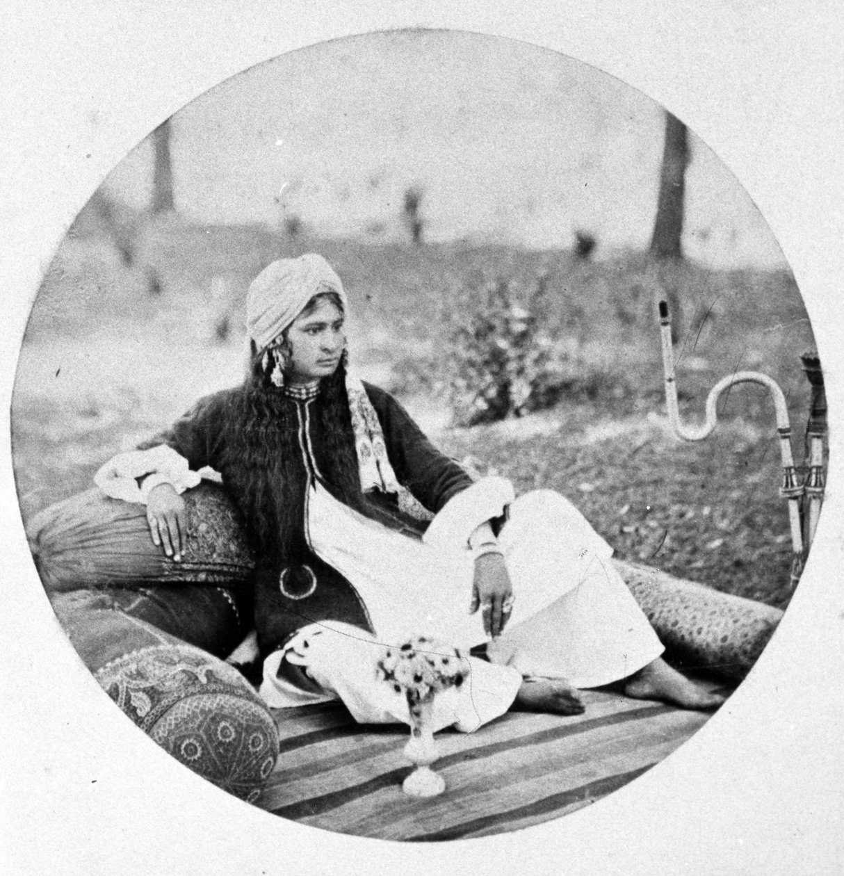 Portrett av en Nautch-jente, ca. 1860-tallet av European Photographer