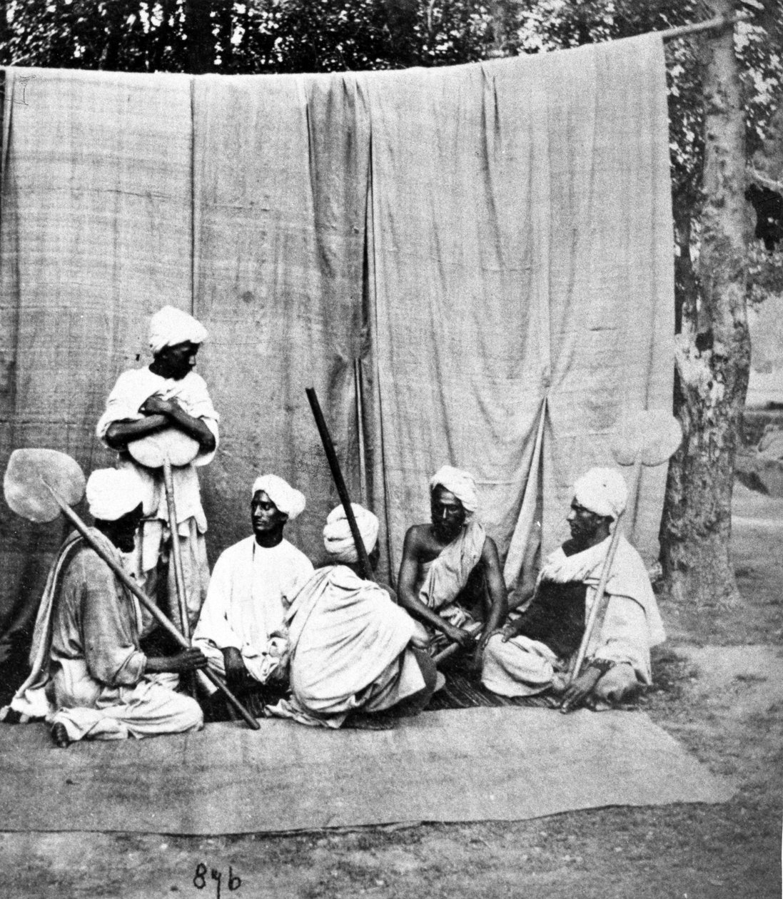 Punkawallahs, ca. 1860-80-årene av European Photographer