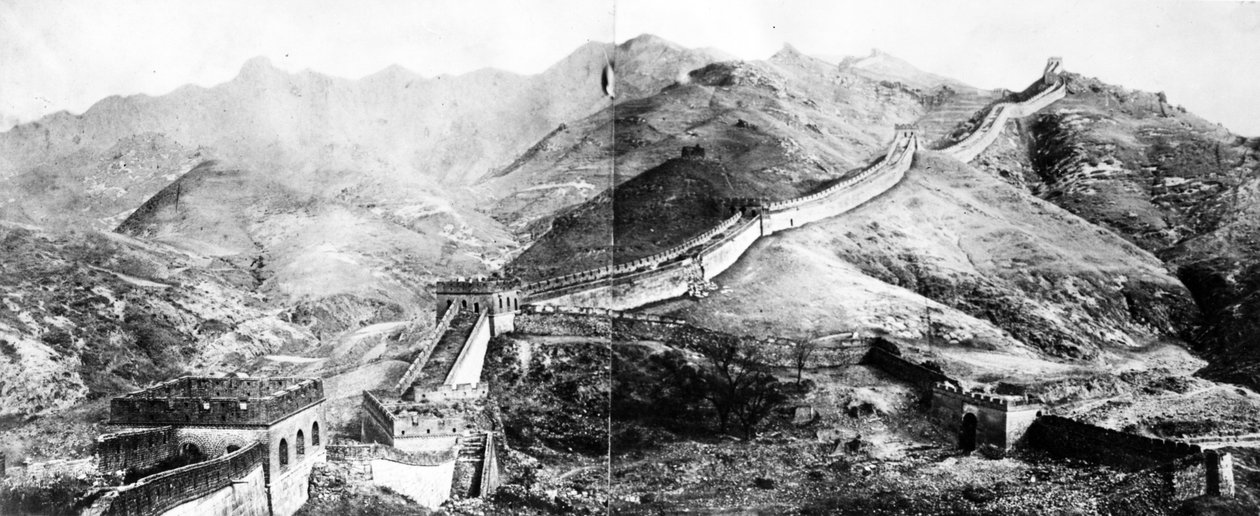 Den kinesiske mur, ca. 1860 av European Photographer