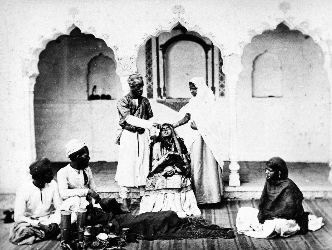 Tungepiercing, ca. 1860-80 av European Photographer