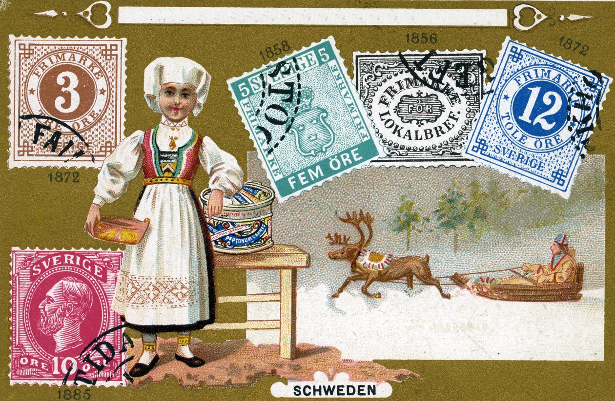 Svenske frimerker, 1897 av European School