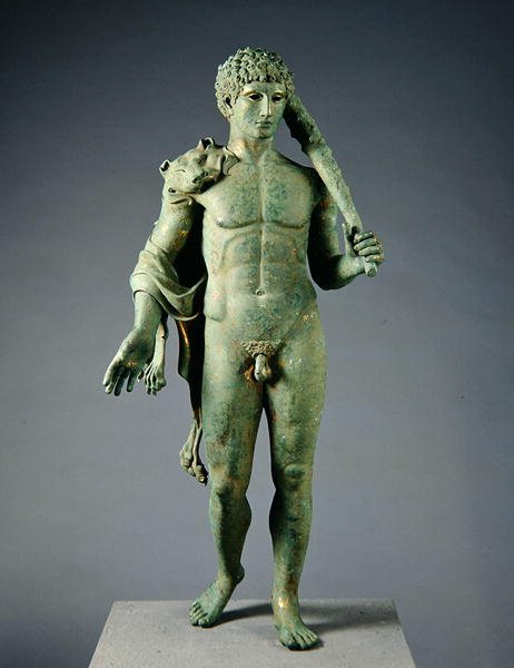 Ungdomsfull Hercules (forgylt bronse) (se også 288280-83 og 307557-58) av European European