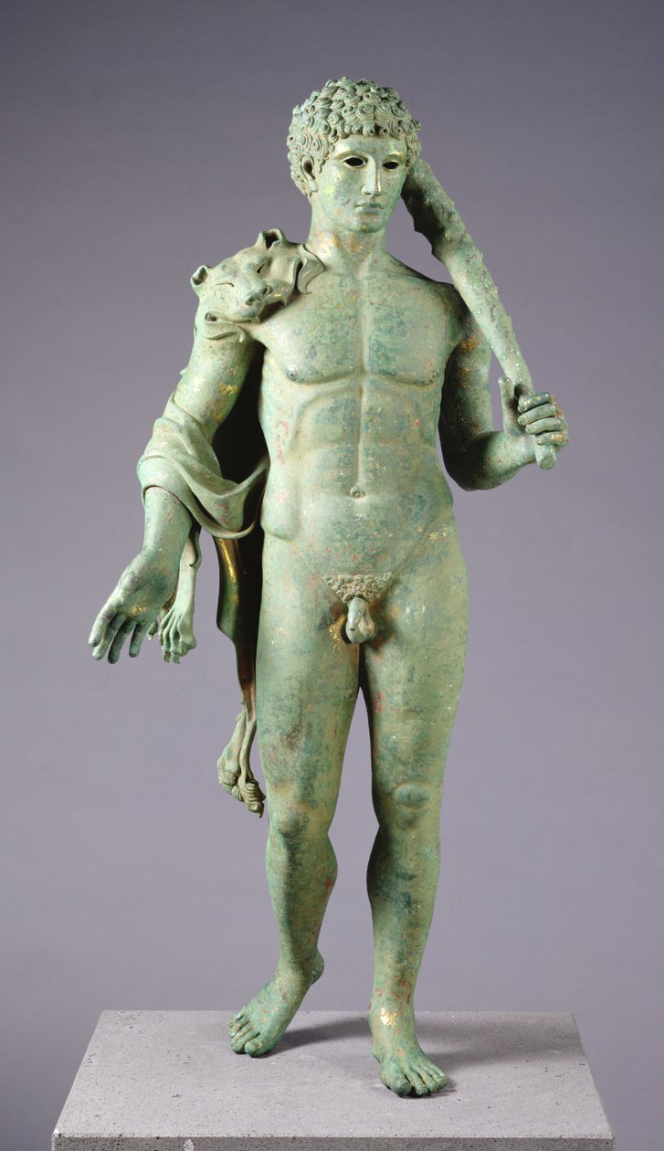 Ungdomsfull Hercules (forgylt bronse) (se også 288280-83 og 307558-59) av European European