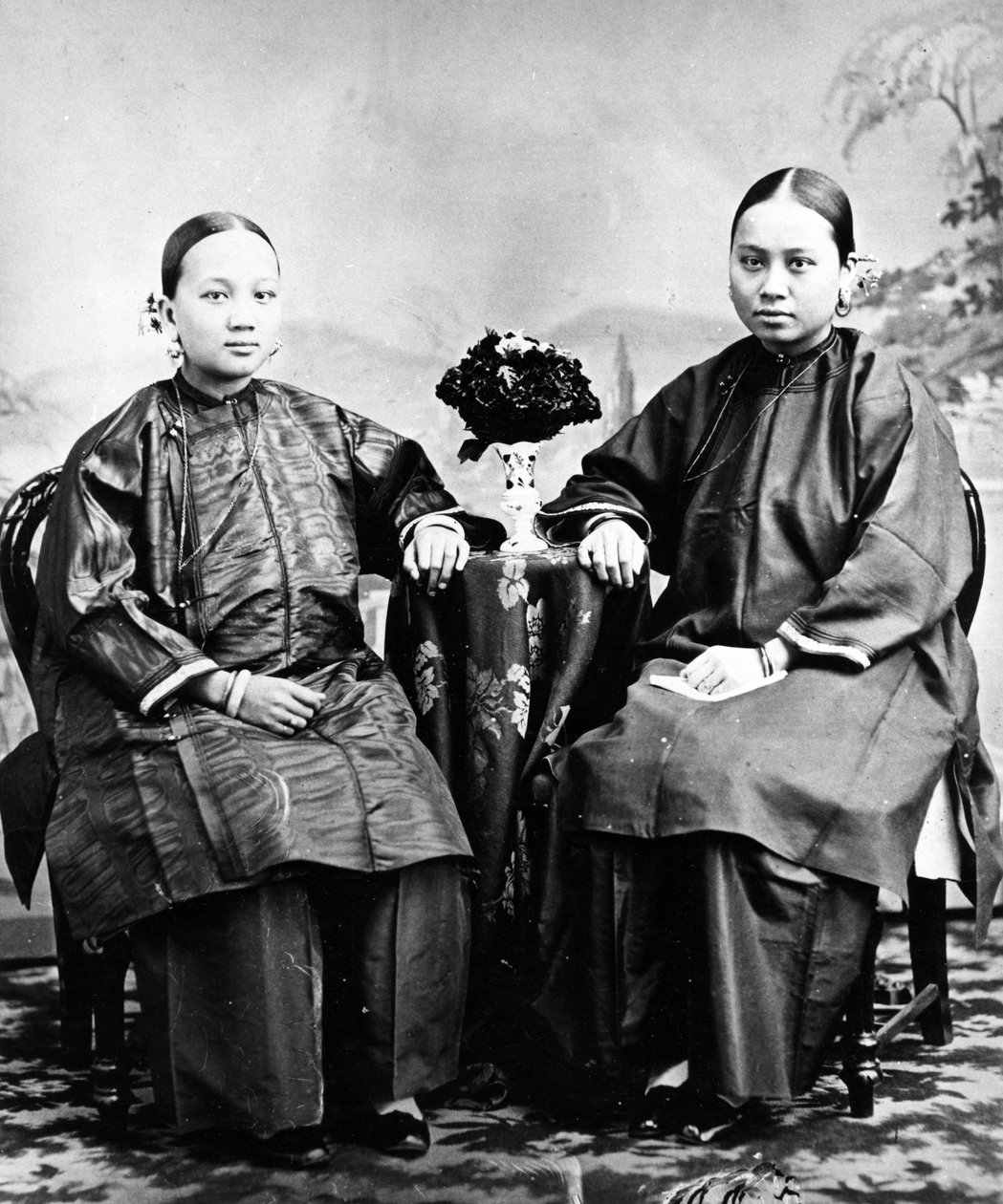 Hong Kong Girls, ca. 1870-tallet av European Photographer