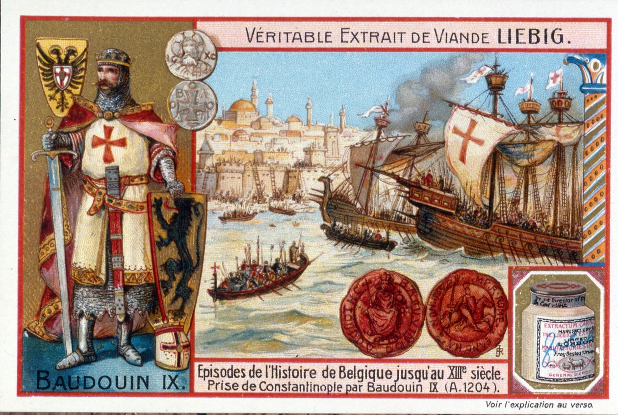 Baldwin I ved plyndringen av Konstantinopel av European School