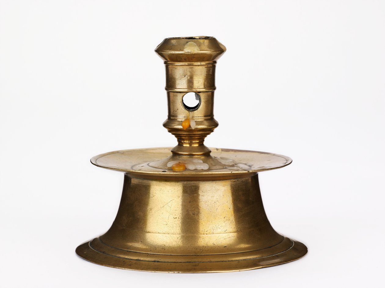 Capstan lysestake, ca. 1600 (messing) av European School