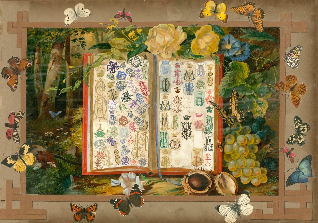 Side fra Sammelsurium bind VIII (trykt materiale) av European School