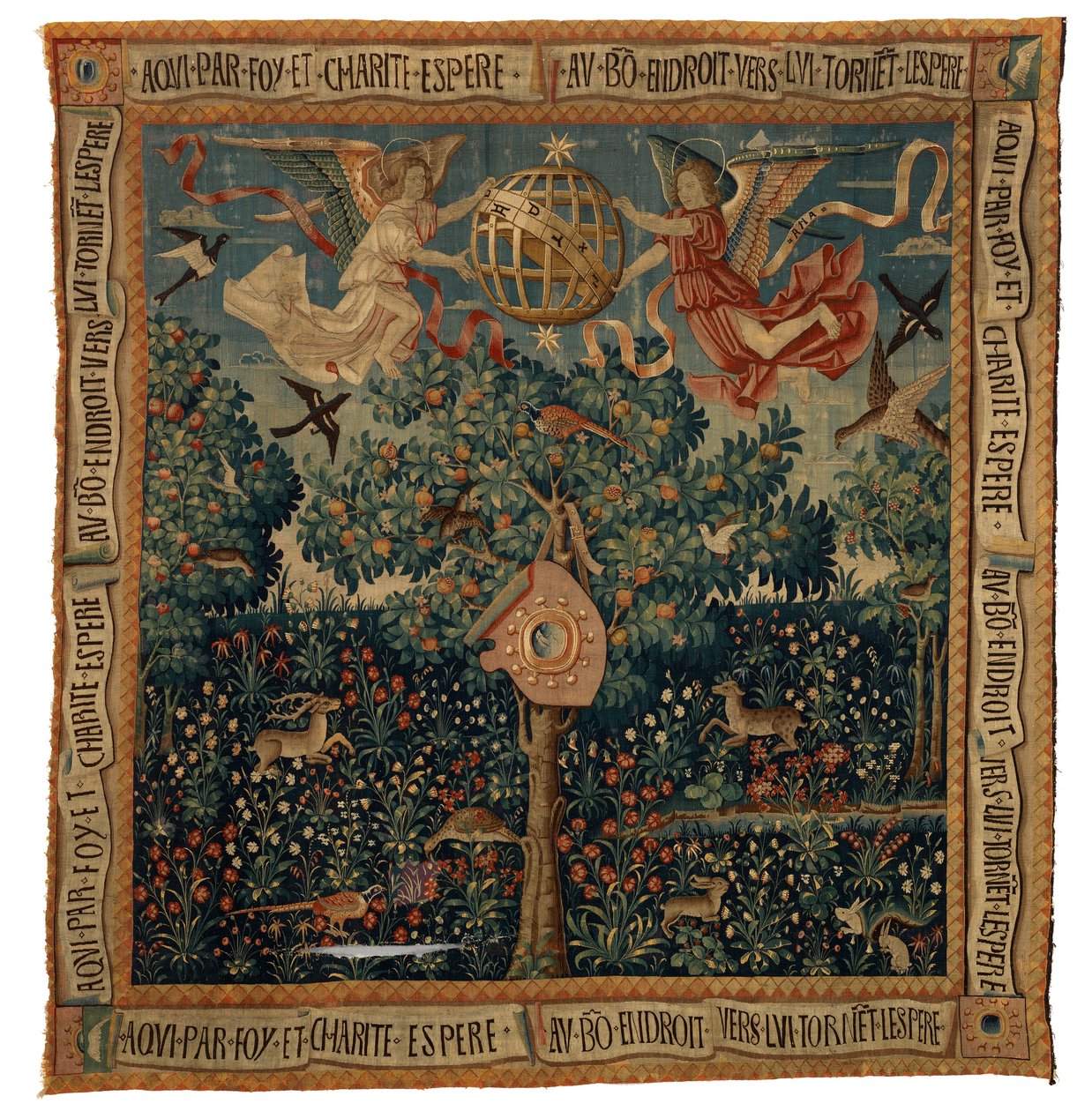 Tapestry, Verdure med Arms of Miro av European School