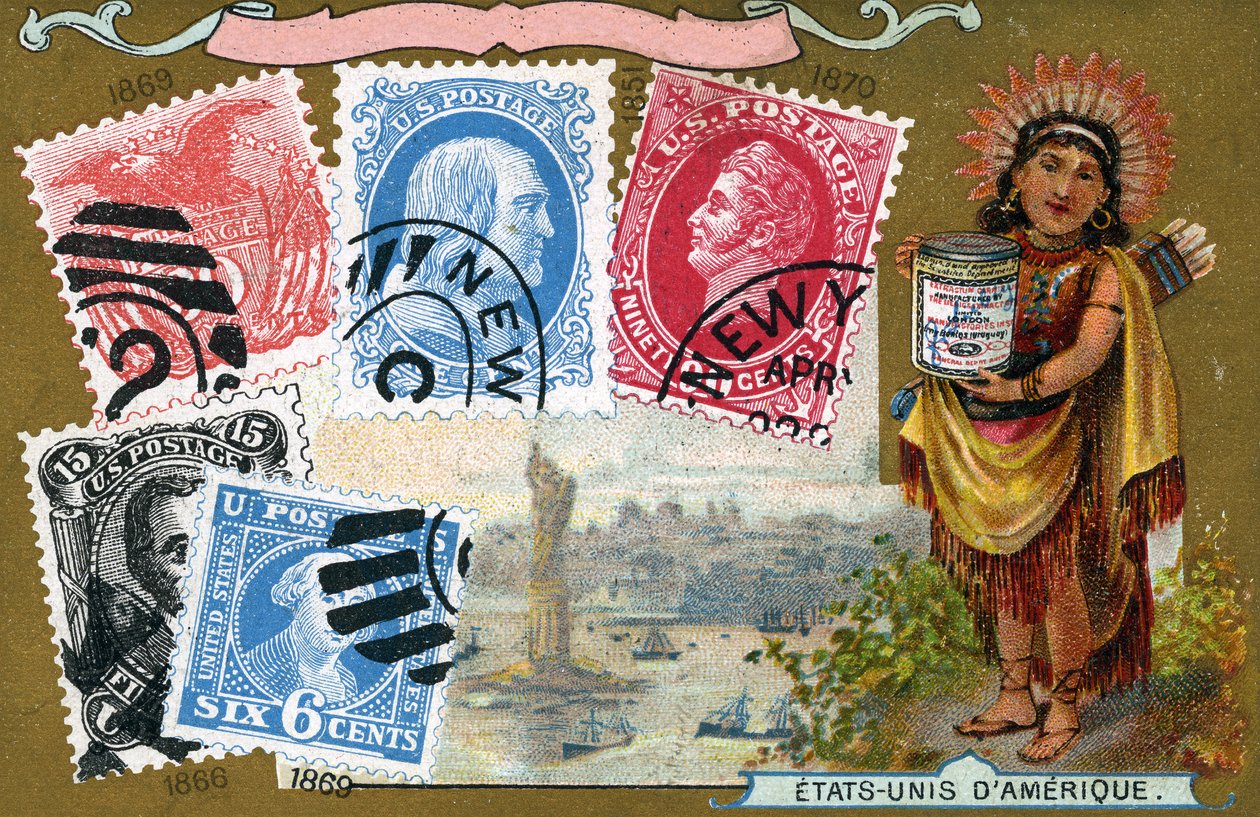 Amerikas forente stater frimerker, 1897 av European School