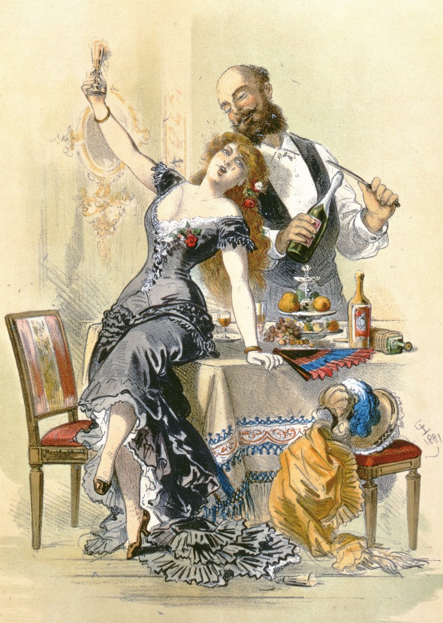 The Story of a Woman: The Jack of Cups, 1881 av Eusebio Planas