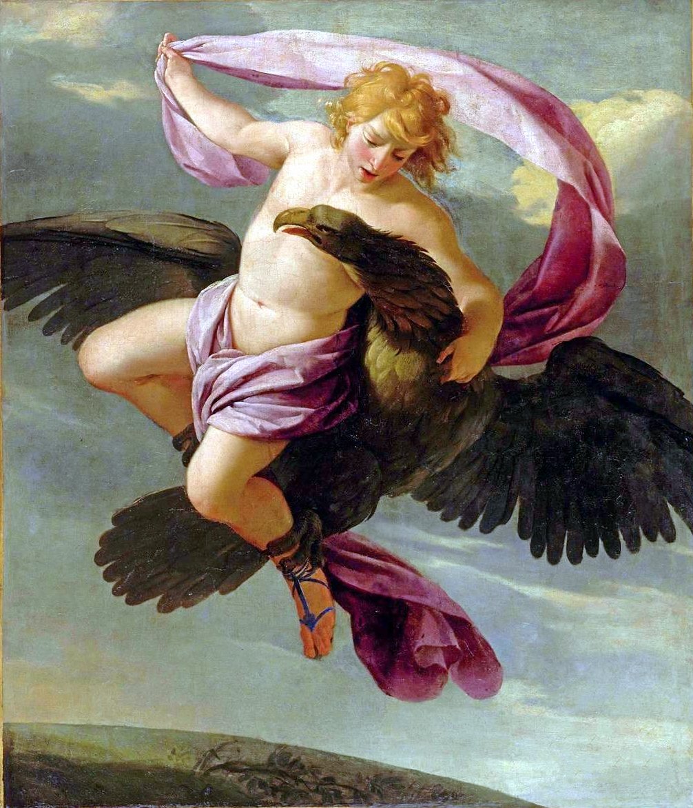 Bortførelsen av Ganymedes av Jupitern av Eustache Le Sueur