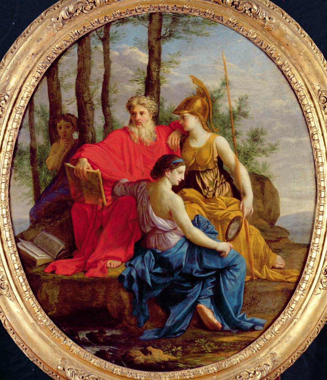 Allegori om en perfekt minister eller, statsministeren med hans attributter, 1653 av Eustache Le Sueur